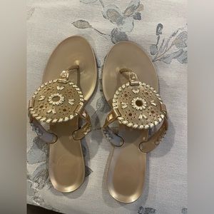 Gold Jack Rogers georgica jelly sandals- worn once